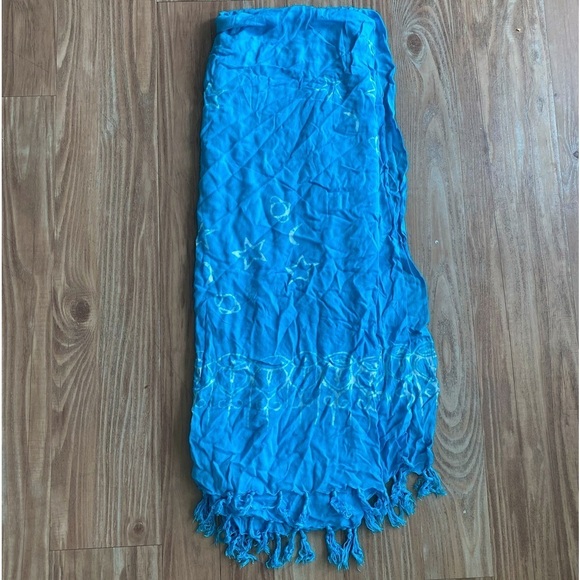 Light Blue Rayon Scarf - Picture 1 of 6